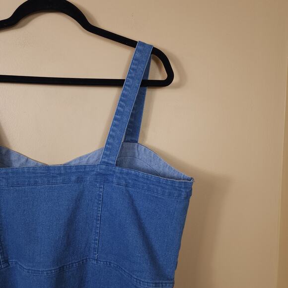Rue21 Medium Wash Denim A-line Dress Size 2X - Picture 8 of 10